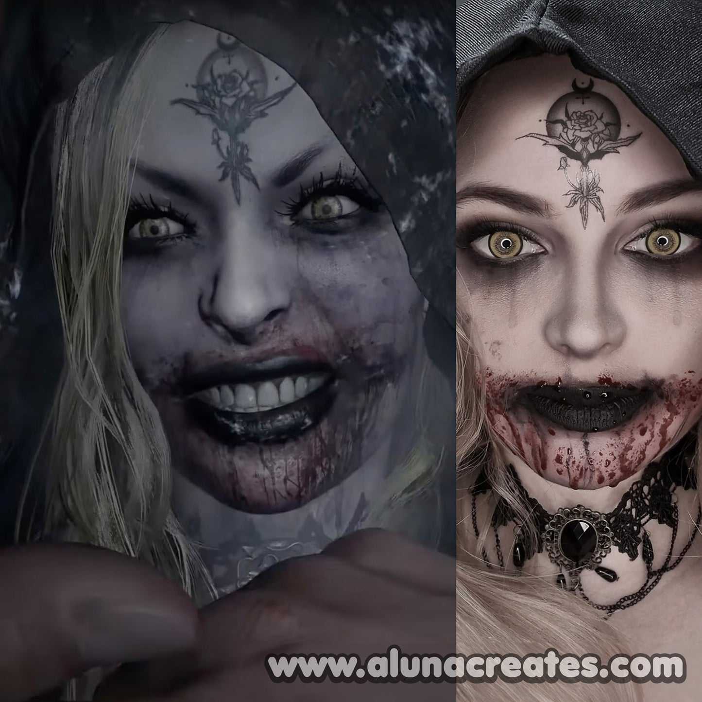 Bela, Daniela, Cassandra Dimitrescu - Resident Evil VIII | Temporary Tattoos | SET OF 2 OR 4 - AlunaCreates