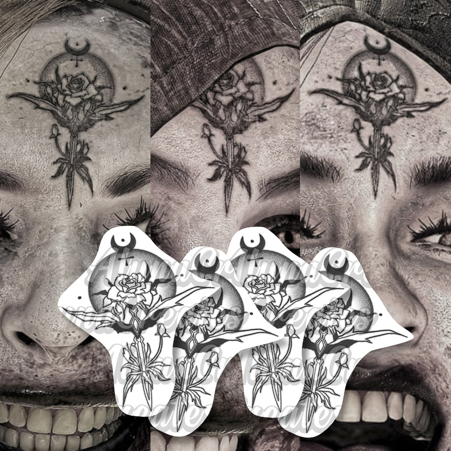 Bela, Daniela, Cassandra Dimitrescu - Resident Evil VIII | Temporary Tattoos | SET OF 2 OR 4 - AlunaCreates
