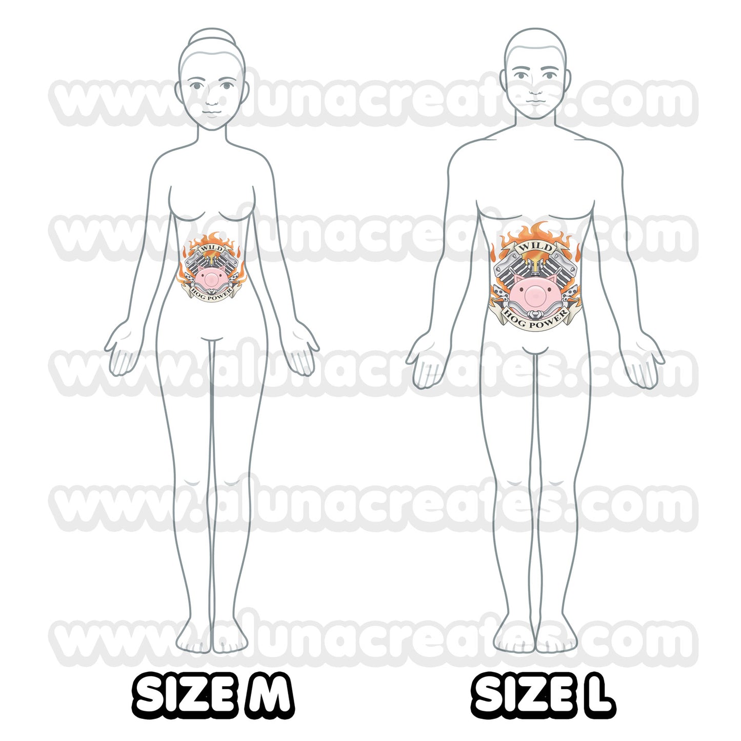 Roadhog - Overwatch | Temporary Tattoo | FULL SIZE - AlunaCreates