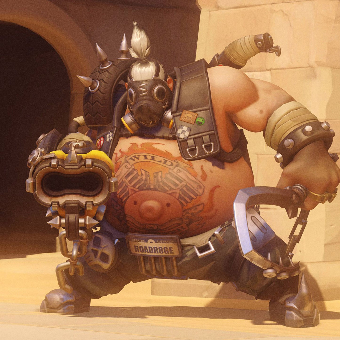 Roadhog - Overwatch | Temporary Tattoo | FULL SIZE - AlunaCreates