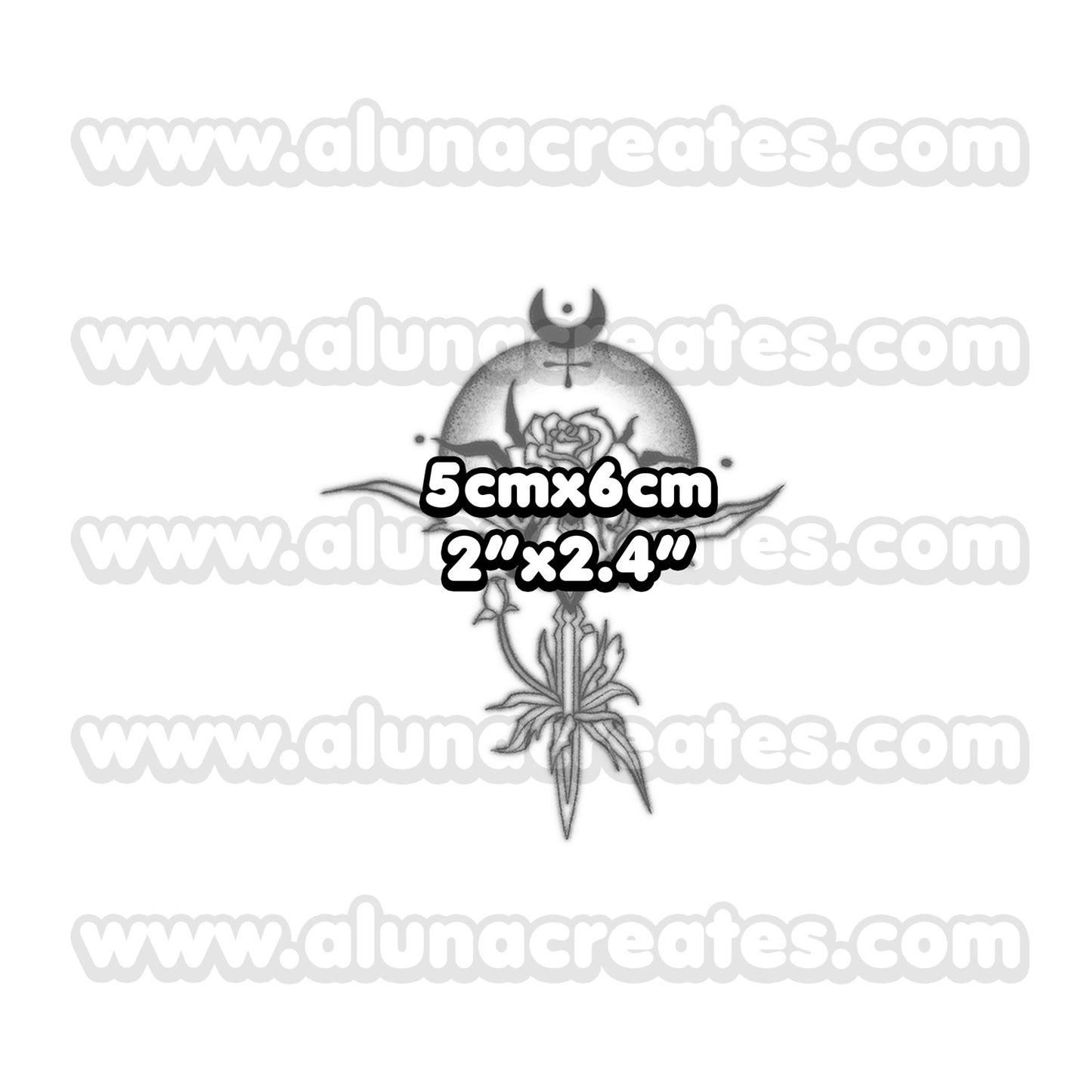 Bela, Daniela, Cassandra Dimitrescu - Resident Evil VIII | Temporary Tattoos | SET OF 2 OR 4 - AlunaCreates
