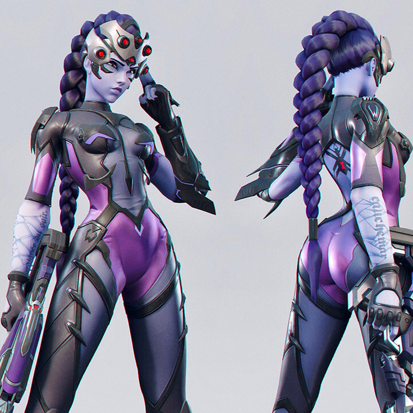 Widowmaker - Overwatch | Temporary Tattoos | FULL SIZE - AlunaCreates