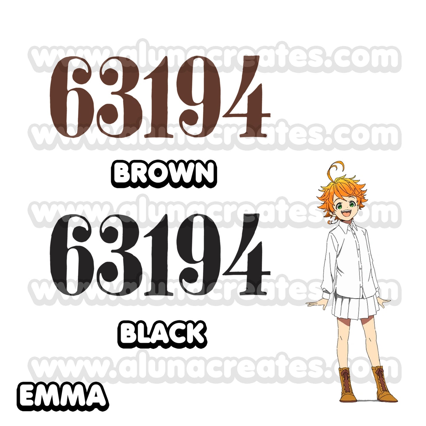 Emma, Norman, Ray - The Promised Neverland | Temporary Tattoo | AlunaCreates