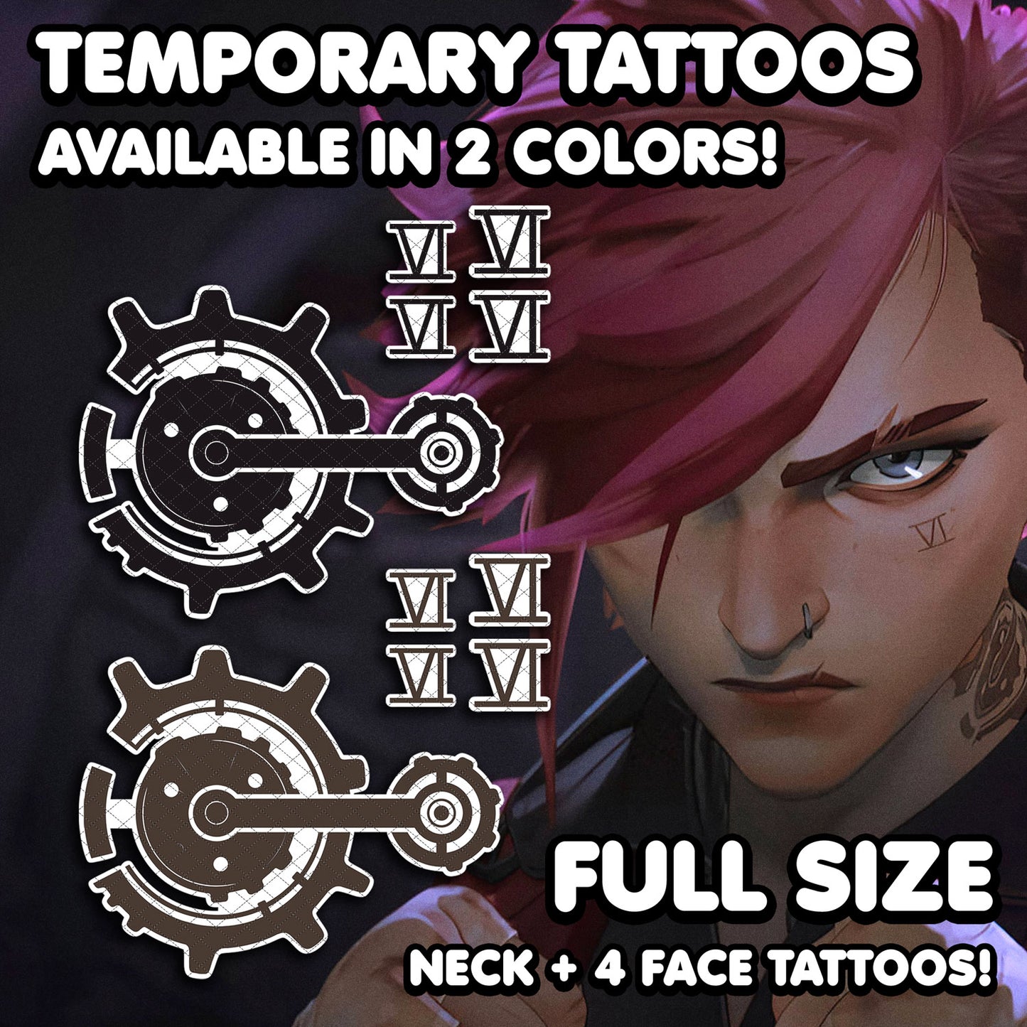 Vi | Tatuajes Temporales - AlunaCreates