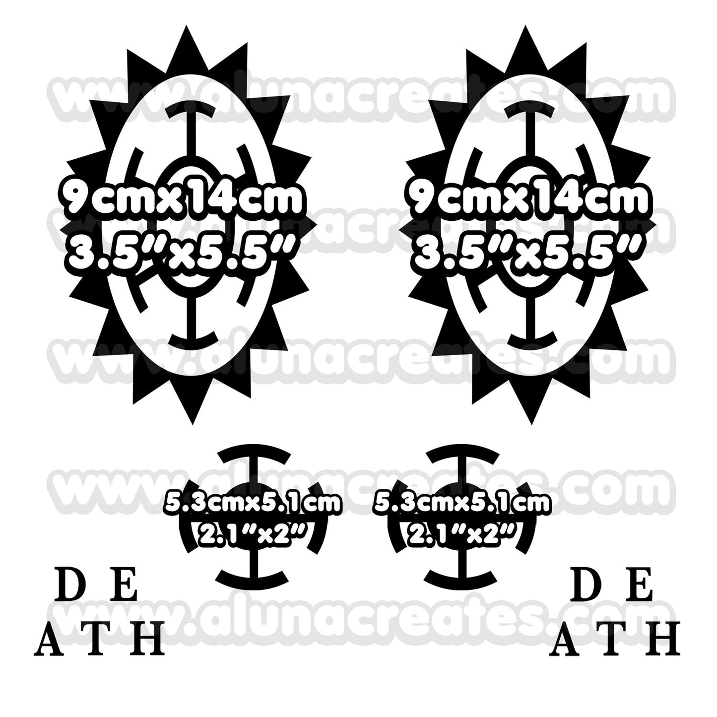 Trafalgar D. Water Law - One Piece | Temporary Tattoos - AlunaCreates