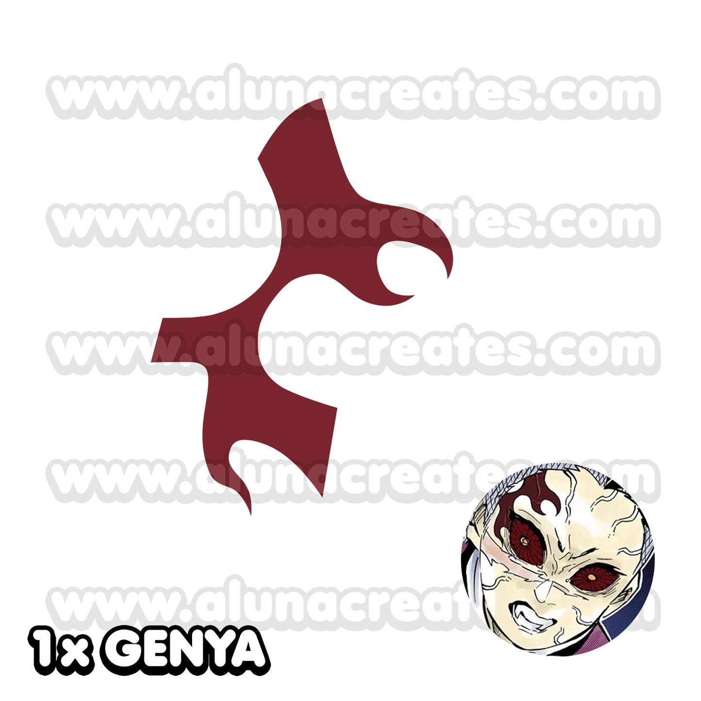 The Demon Slayer Mark - Demon Slayer | Temporary Tattoos | AlunaCreates