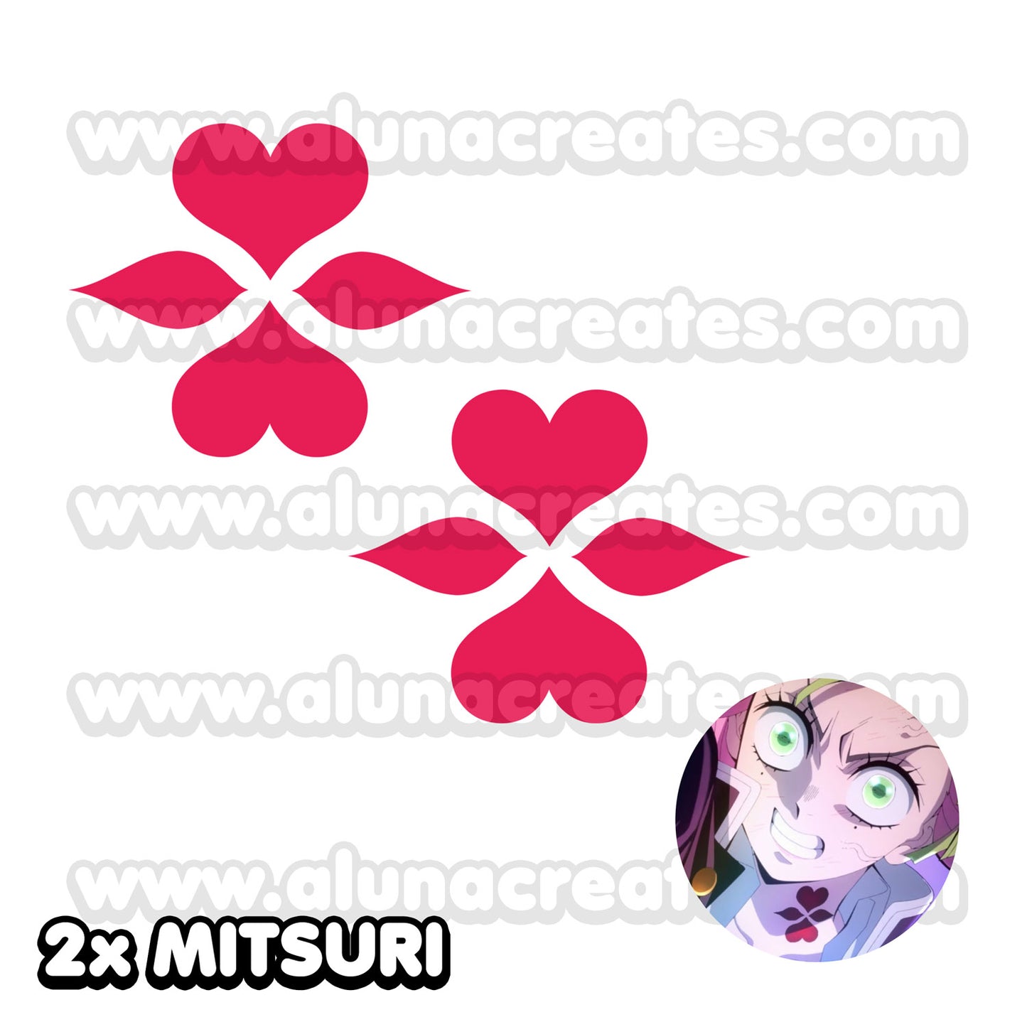 The Demon Slayer Mark - Demon Slayer | Temporary Tattoos | AlunaCreates