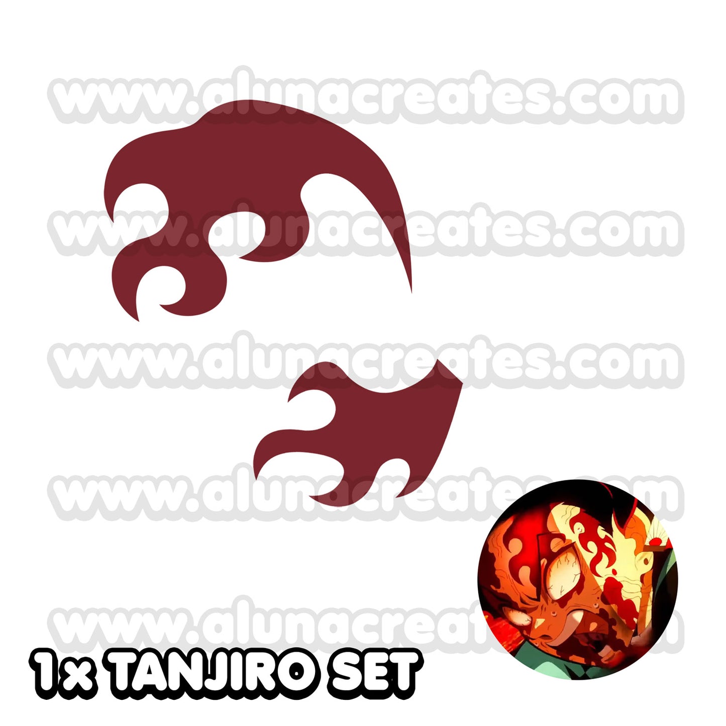 The Demon Slayer Mark - Demon Slayer | Temporary Tattoos | AlunaCreates