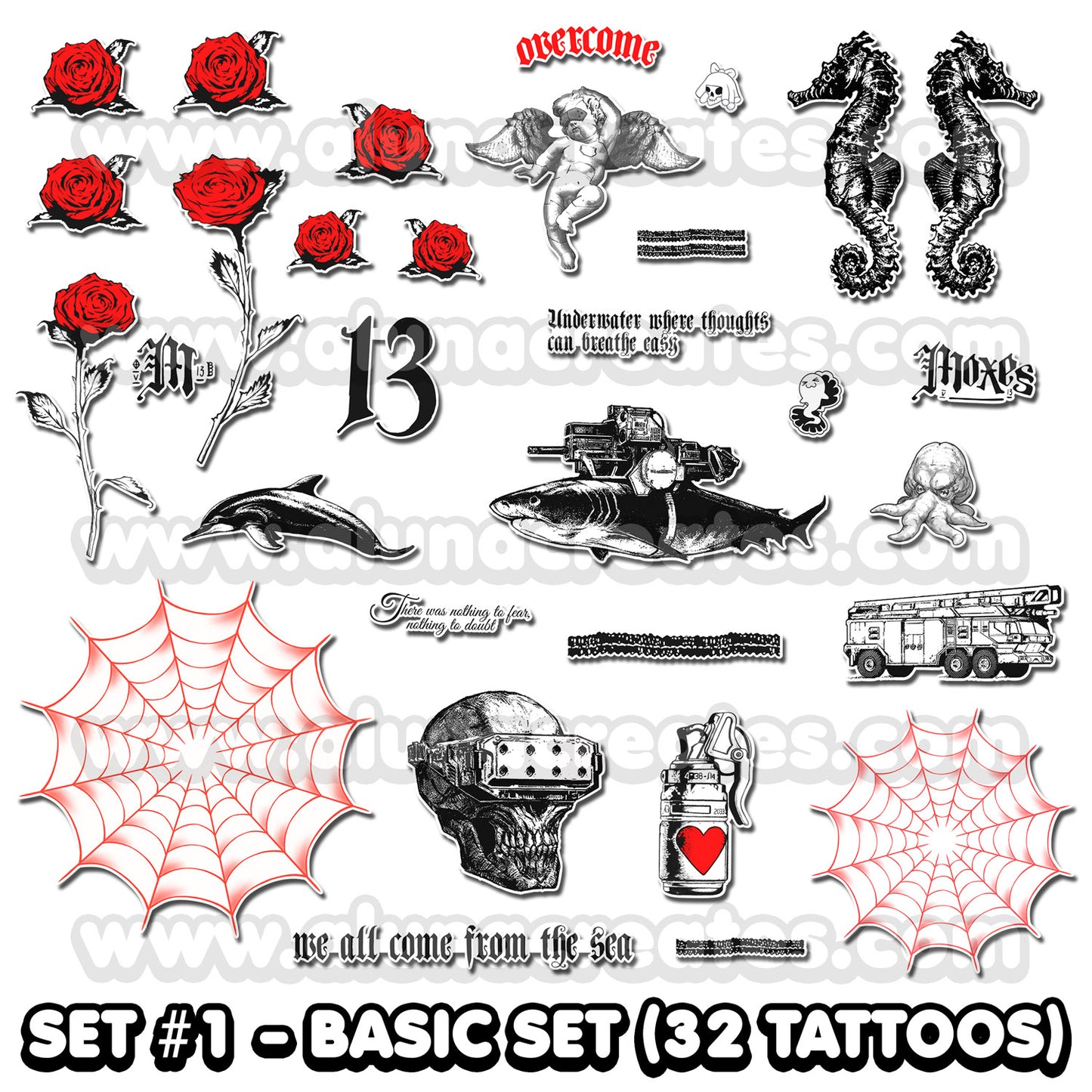 Judy Alvarez - Cyberpunk 2077 | Temporary Tattoos | FULL SET - AlunaCreates