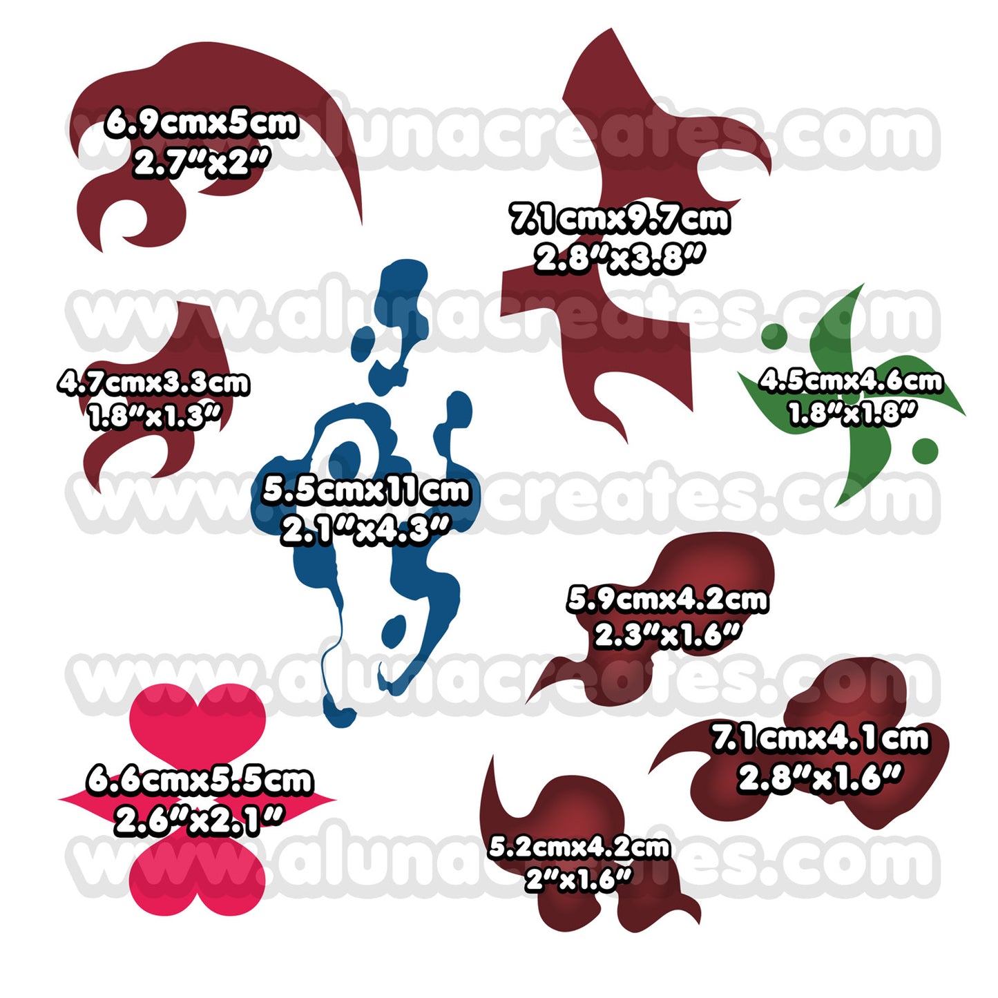 The Demon Slayer Mark - Demon Slayer | Temporary Tattoos | AlunaCreates