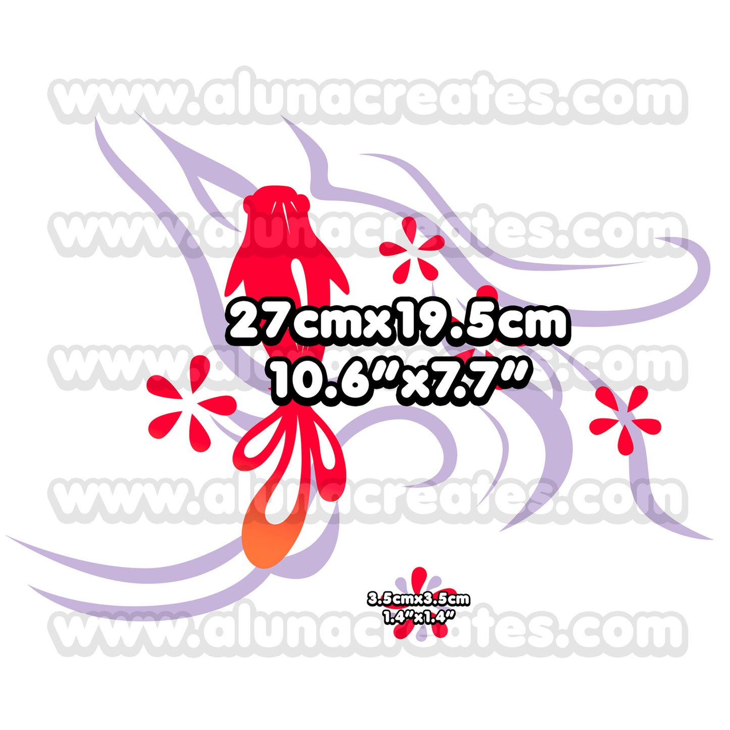 Yoimiya | Tatuajes Temporales | SET COMPLETO - AlunaCreates