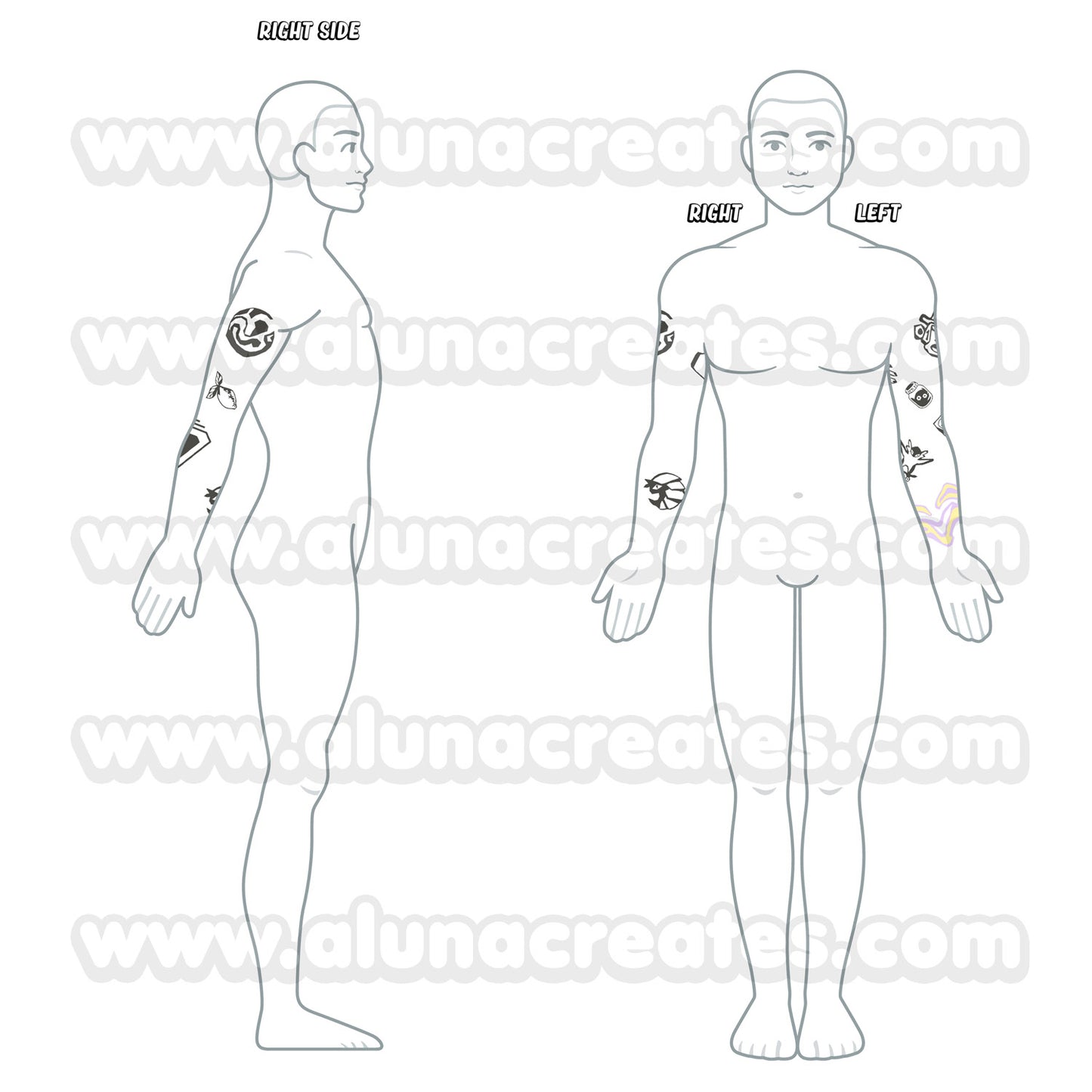 Gekko - Valorant | Temporary Tattoos | FULL SET - AlunaCreates