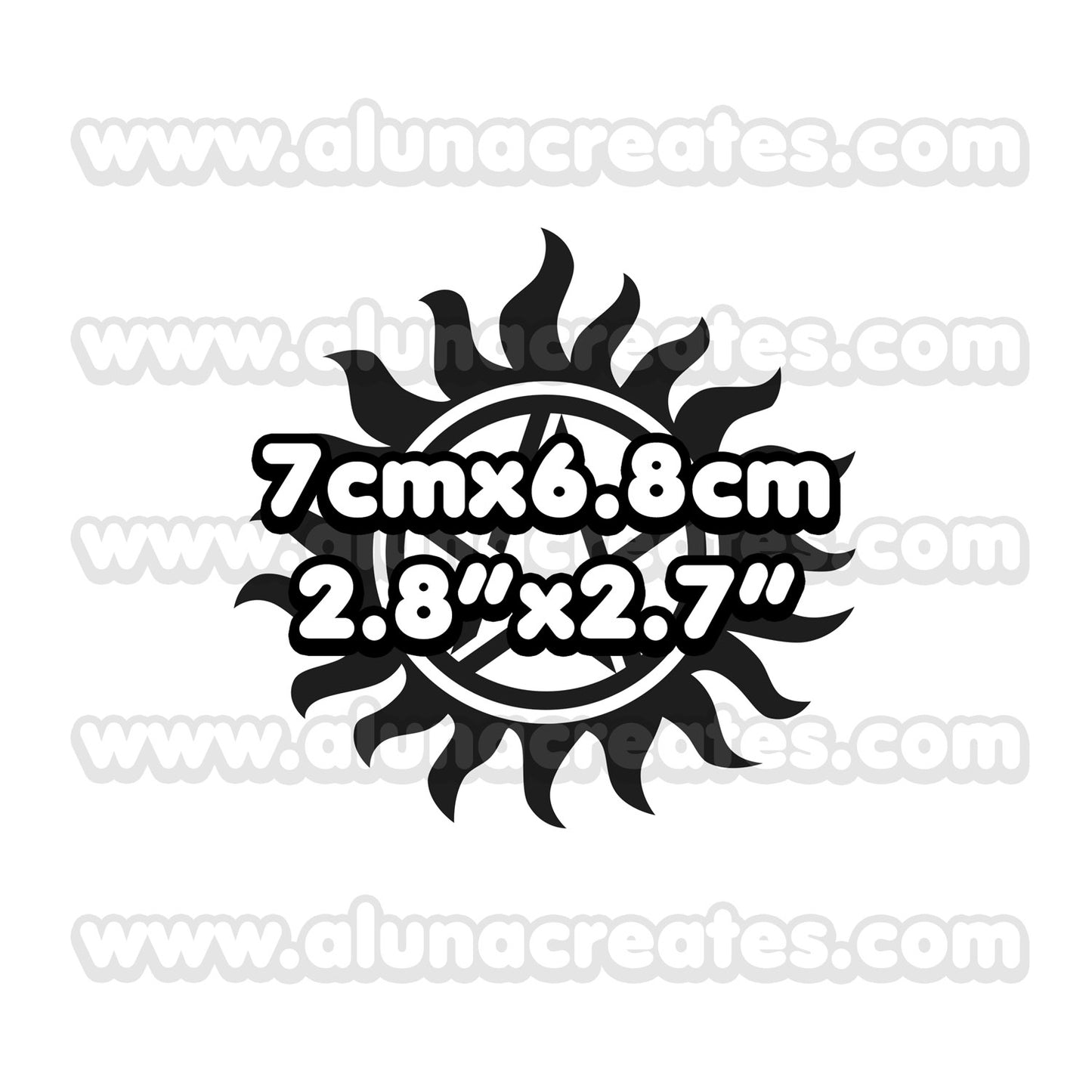 Pentagrama | Tatuajes Temporales | JUEGO DE 2 - AlunaCreates