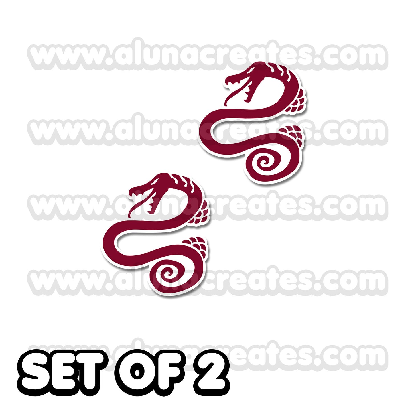 Diane (Envy) - 7 Deadly Sins | Temporary Tattoos | SET OF 2 - AlunaCreates