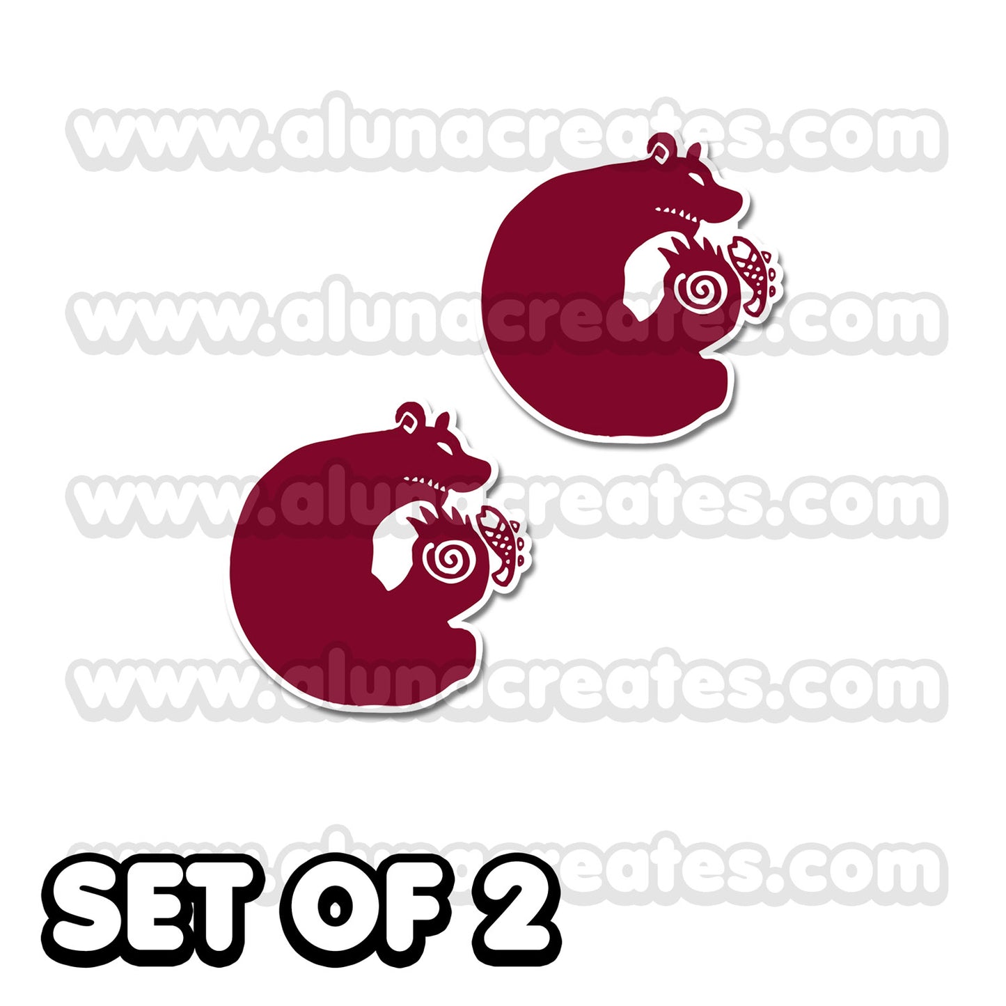 King (Sloth) - 7 Deadly Sins | Temporary Tattoos | SET OF 2 - AlunaCreates