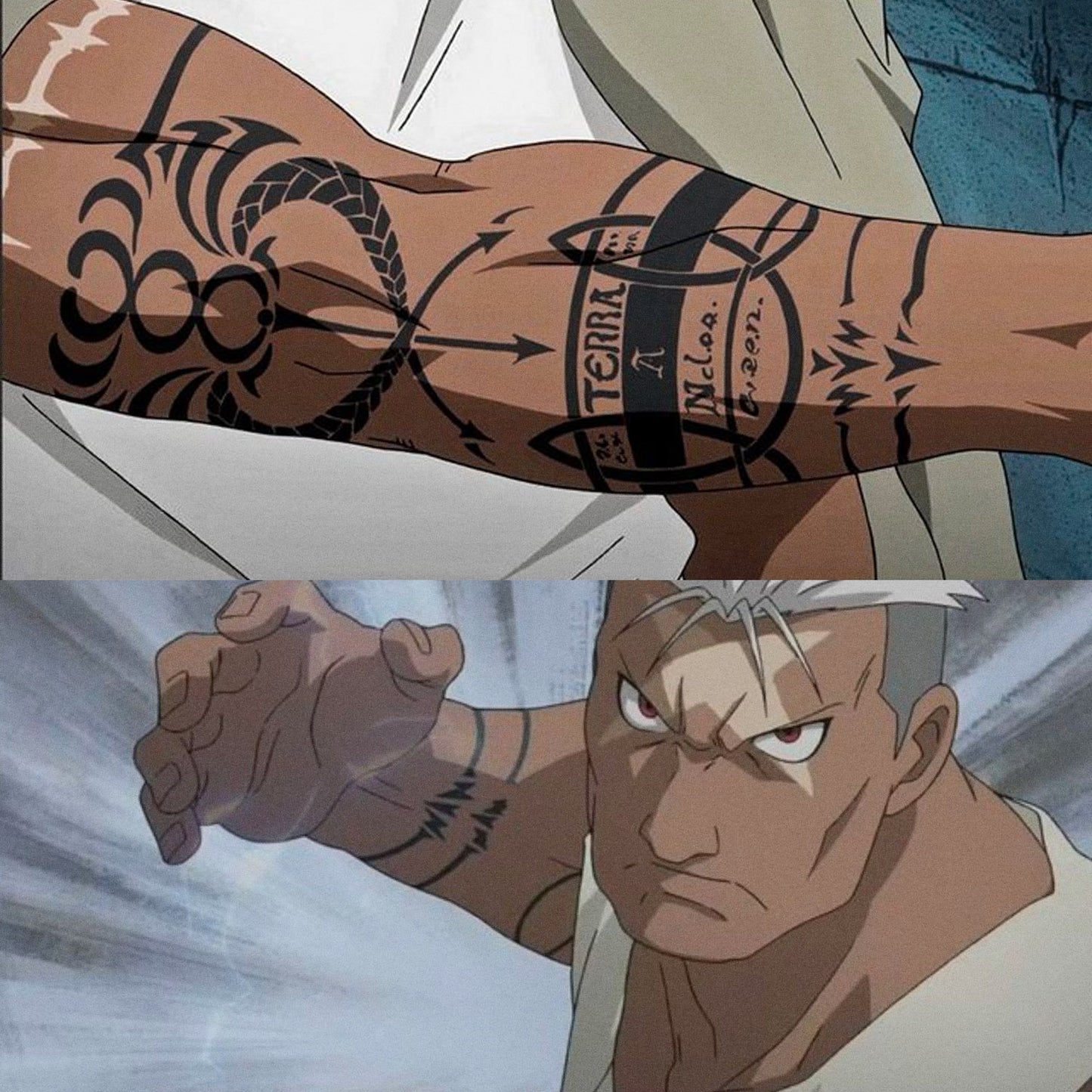 Scar - Fullmetal Alchemist | Temporary Tattoos | FULL SET - AlunaCreates