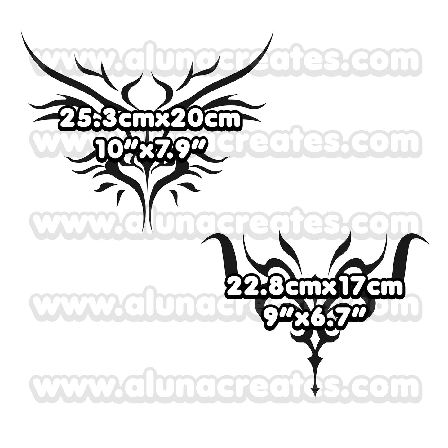 Eliza - Tekken | Temporary Tattoos | FRONT & BACK - AlunaCreates