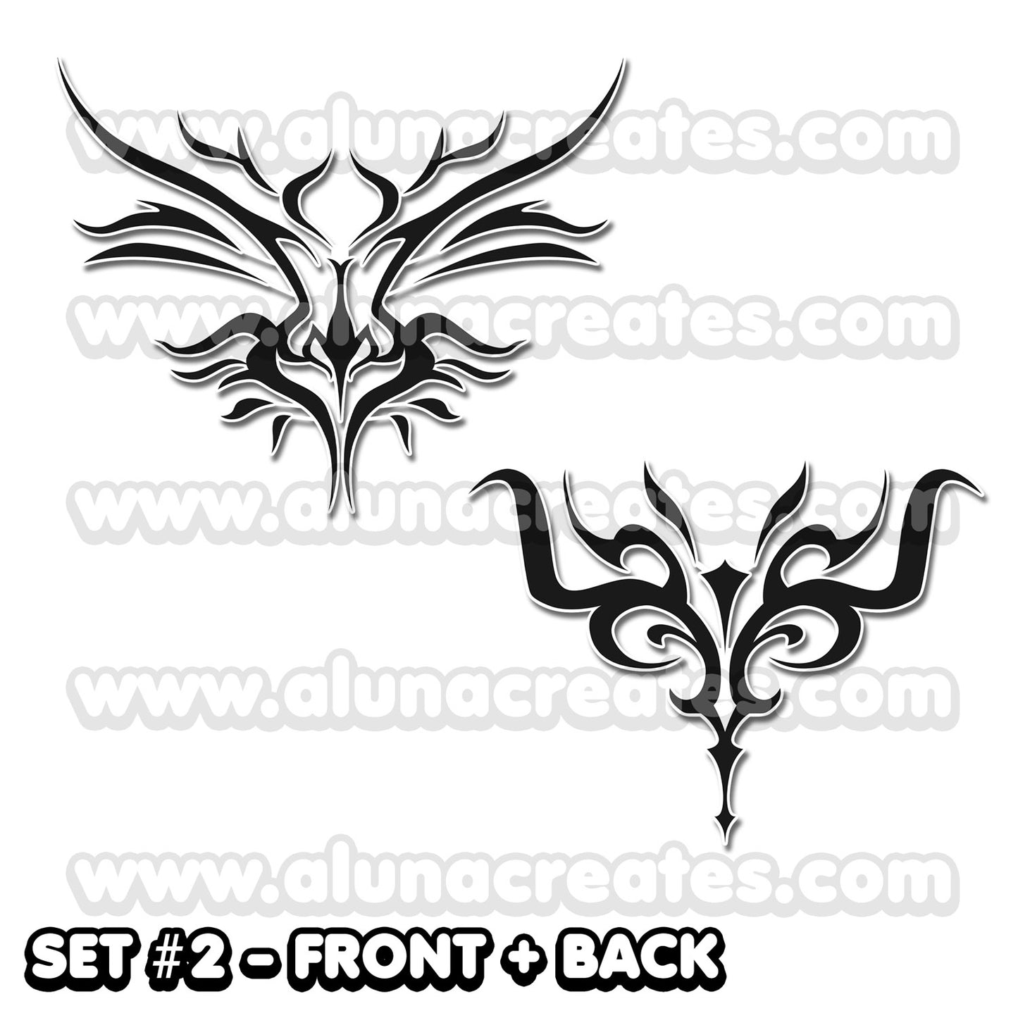 Eliza - Tekken | Temporary Tattoos | FRONT & BACK - AlunaCreates