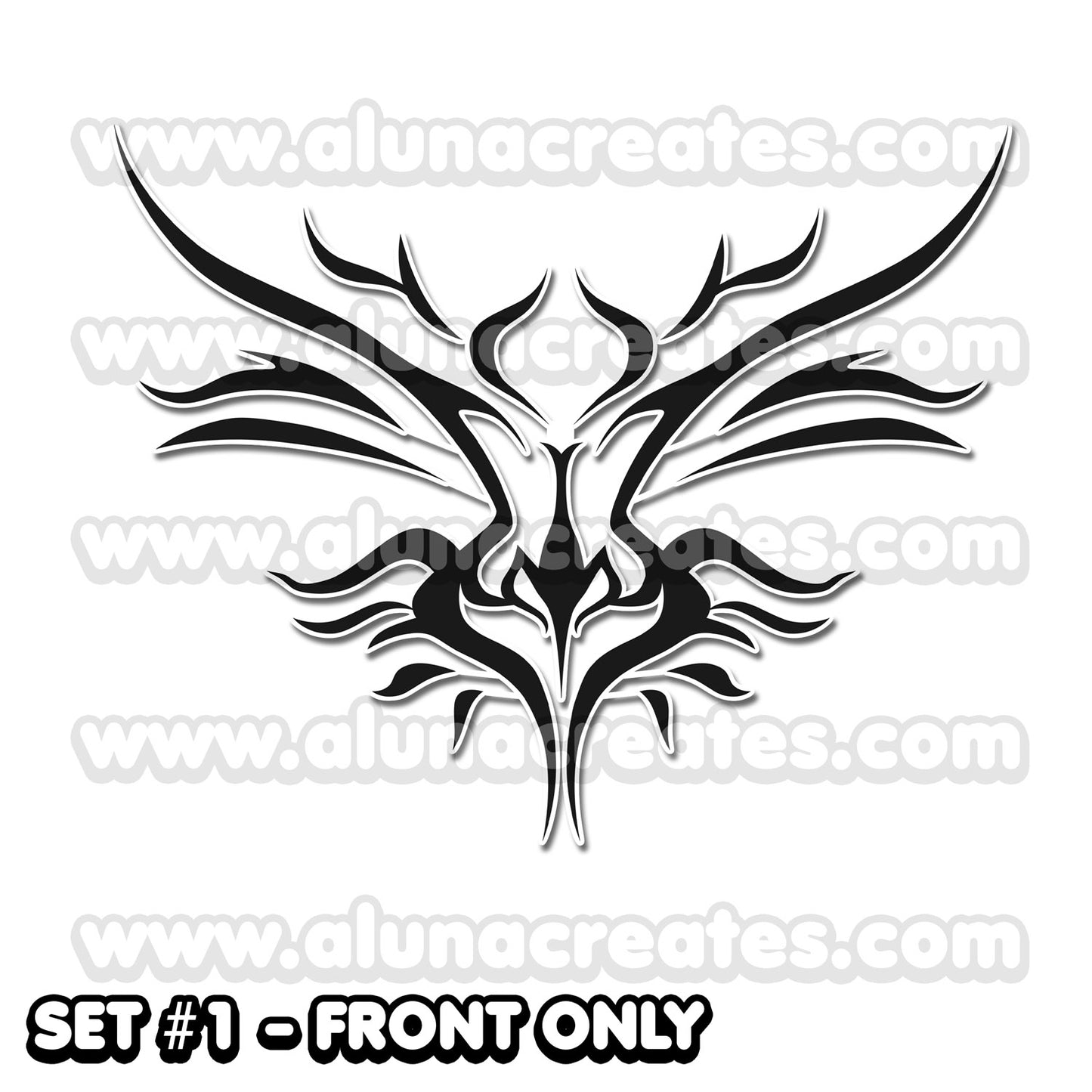 Eliza - Tekken | Temporary Tattoos | FRONT & BACK - AlunaCreates