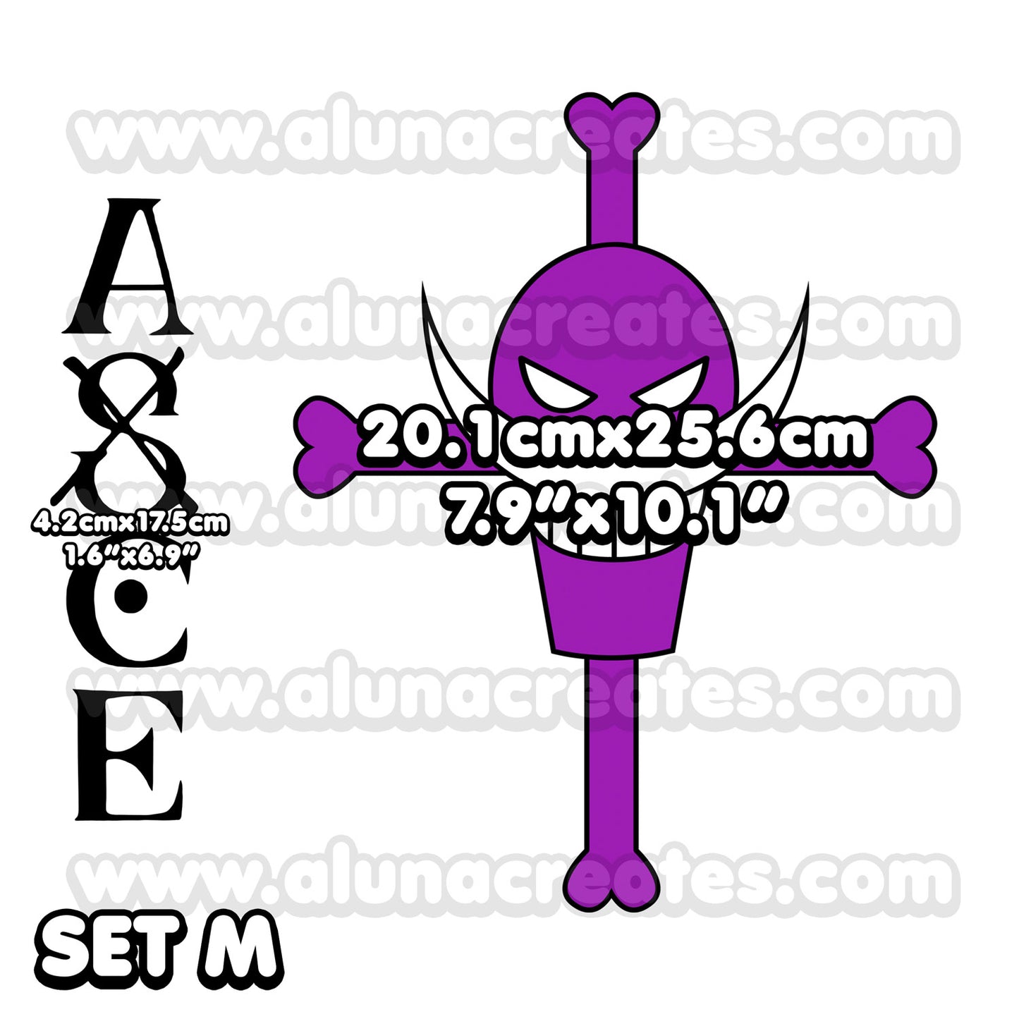 Portgas D. Ace - One Piece | Temporary Tattoos | FULL SET - AlunaCreates