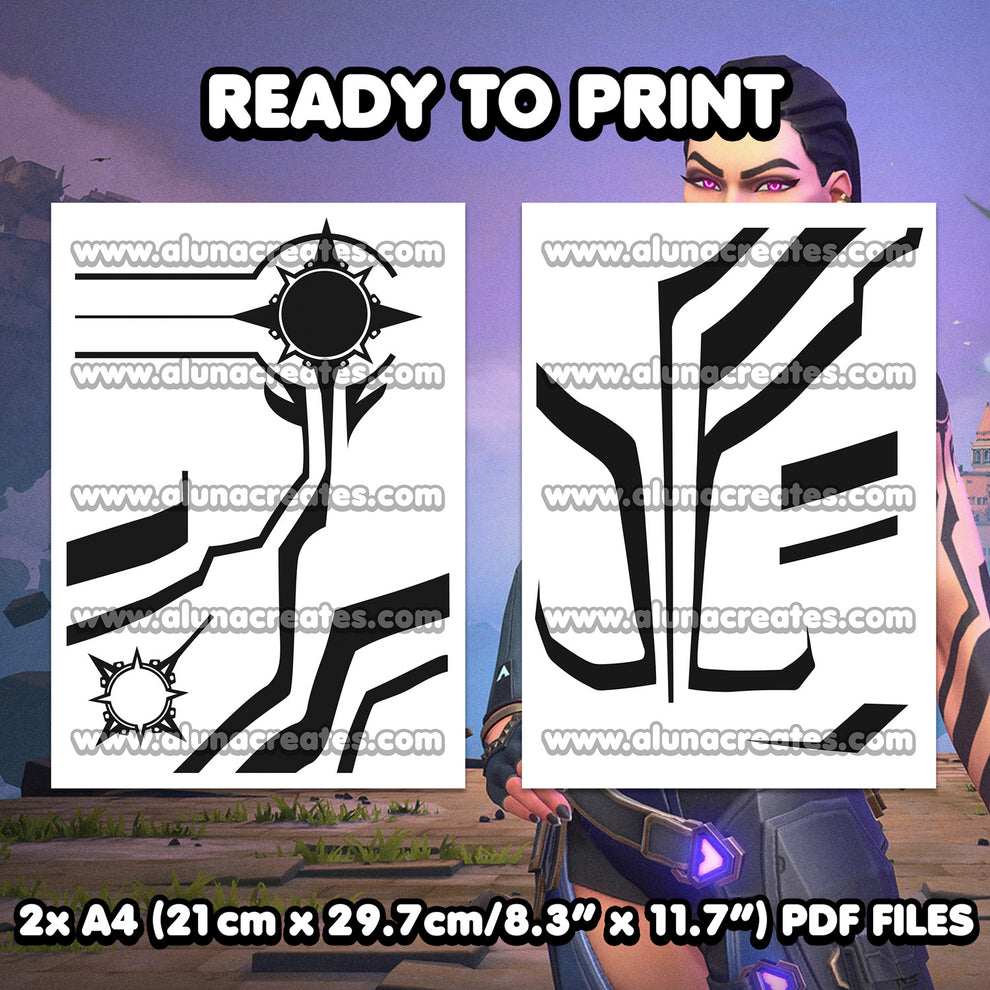 Reyna - Valorant | READY TO PRINT .PDF TATTOOS | FULL SET - AlunaCreat ...