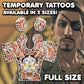 Majima | Temporäre Tattoos | VOLLSTÄNDIGE GRÖSSE - AlunaCreates