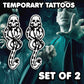 Death Eaters - Harry Potter | Temporary Tattoos | SET OF 2 - AlunaCreates