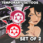 Homunculus - Fullmetal Alchemist | Temporary Tattoos | SET OF 2 - AlunaCreates