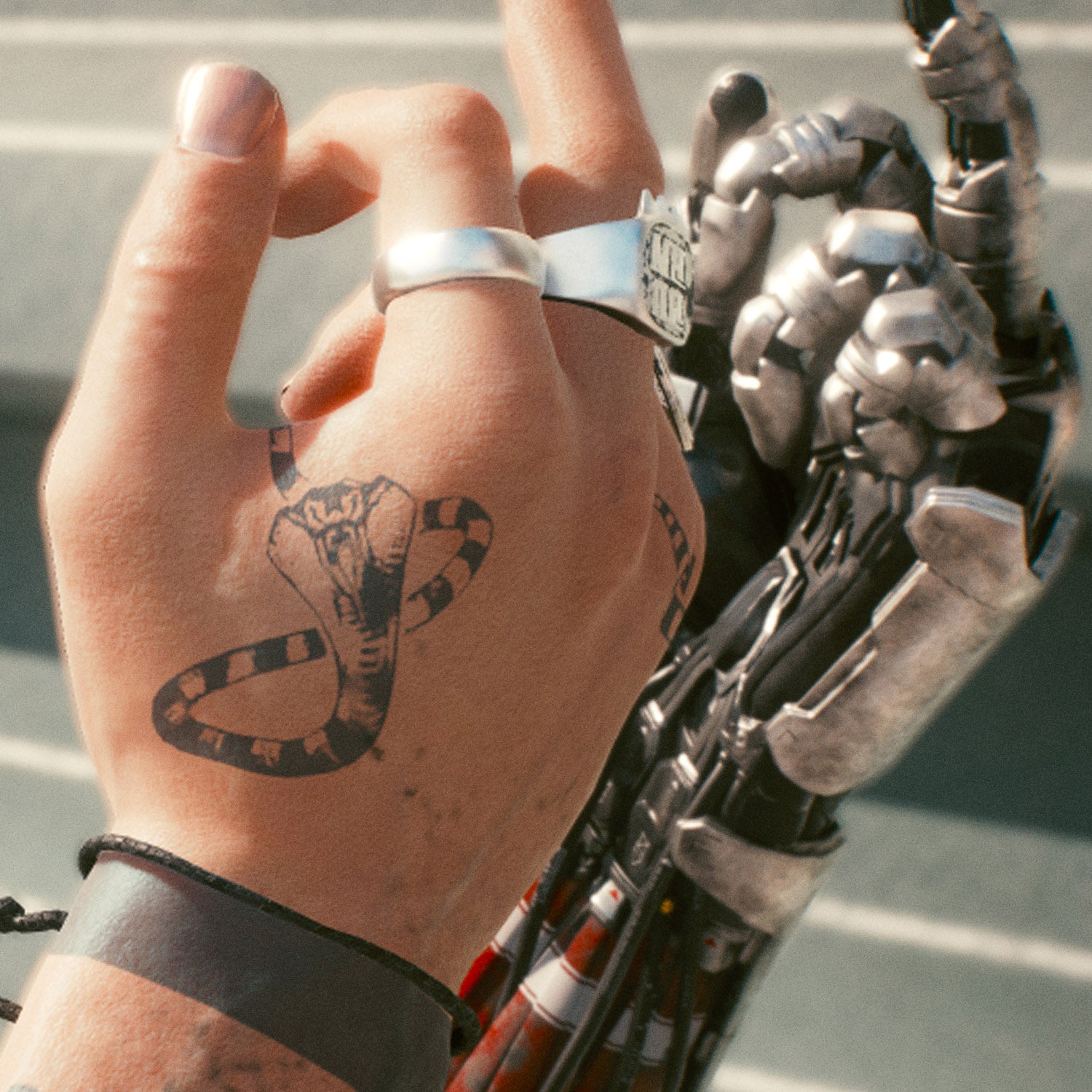 Johnny Silverhand Cyberpunk 2077 Temporary Tattoos FULL SET Al
