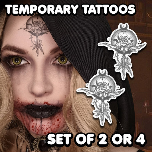 Bela, Daniela, Cassandra Dimitrescu - Resident Evil VIII | Temporary Tattoos | SET OF 2 OR 4 - AlunaCreates