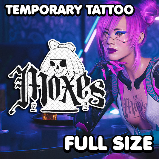 Mox - Cyberpunk 2077 | Temporary Tattoo | FULL SIZE - AlunaCreates
