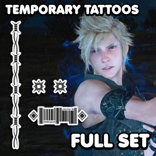 Prompto Argentum - Final Fantasy XV | Temporary Tattoos | FULL SET - AlunaCreates