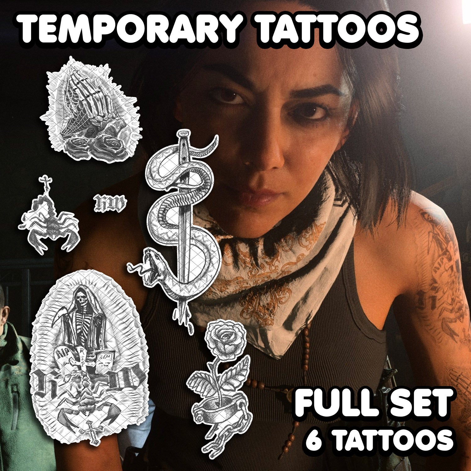 Valeria Garza - Call of Duty | Temporary Tattoos | FULL SET - AlunaCre ...