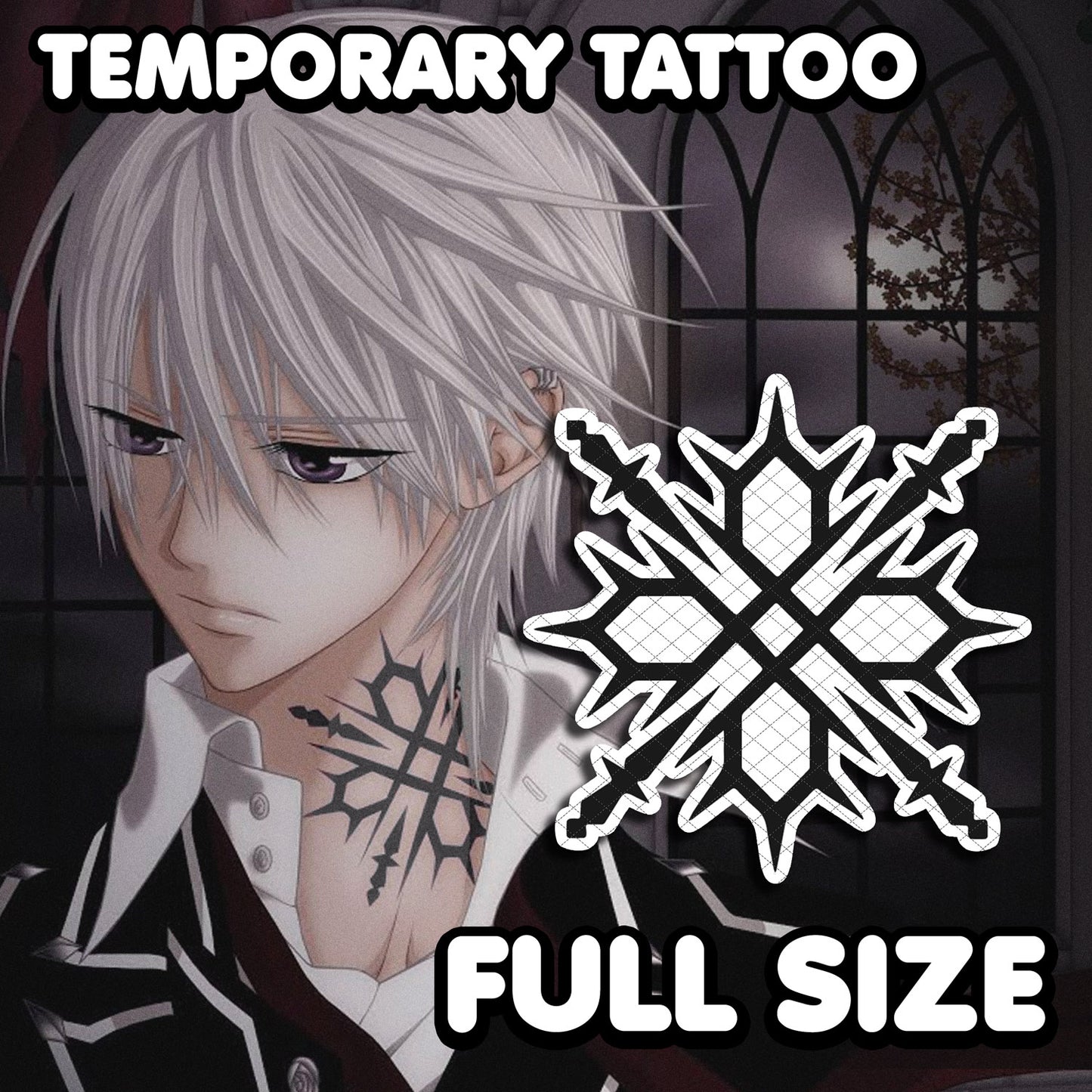 Zero Kiryu - Vampire Knight | Temporary Tattoo | AlunaCreates