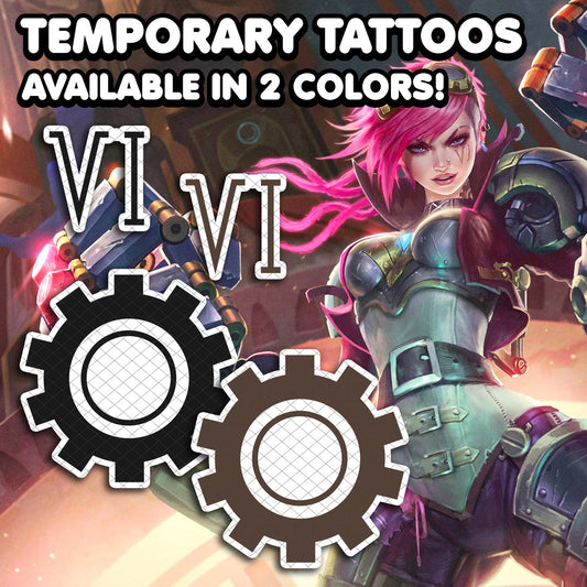 Vi - League of Legends | Temporary Tattoos | AlunaCreates