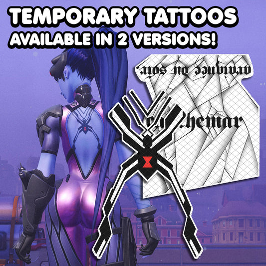 Widowmaker - Overwatch | Temporary Tattoos | FULL SIZE - AlunaCreates
