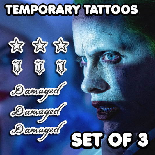 Der Joker-Selbstmord kommando | Temporäre Tattoos | SET von 3 - AlunaCreates