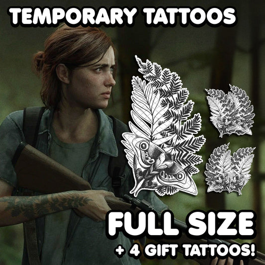 Ellie - The Last of Us II | Temporary Tattoo | FULL SIZE - AlunaCreates