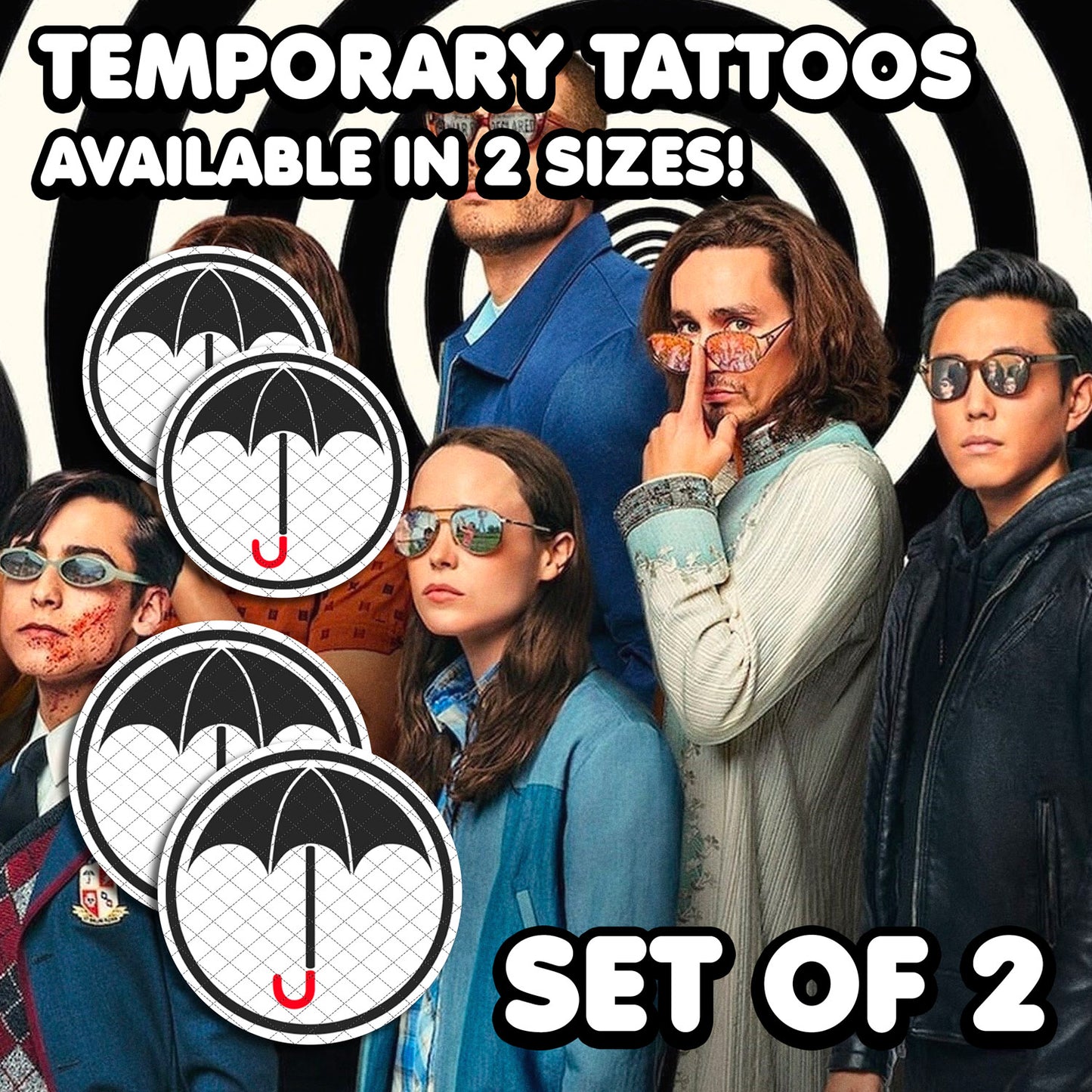 The Umbrella Academy | Temporary Tattoos | SET OF 2 - AlunaCreates