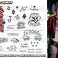 Harley Quinn (klassisch)-Selbstmord kommando | BEREIT ZU DRUCKEN. PDF TATTOOS | VOLLSTÄNDIGES SET - AlunaCreates