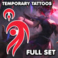Blood Moon Evelynn - League of Legends | Temporary Tattoos | FULL SIZE - AlunaCreates