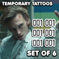 001 | tymczasowe tatuaże | ZESTAW 6 SZTUK - AlunaCreates