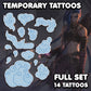 maldición | Tatuajes Temporales | SET COMPLETO - AlunaCreates