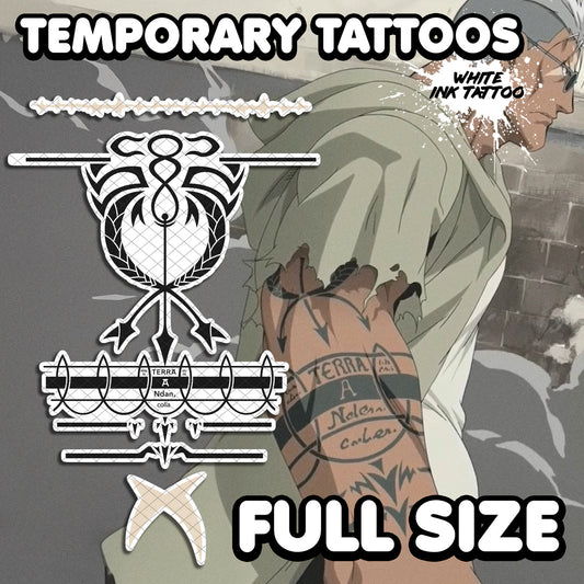 Scar - Fullmetal Alchemist | Temporary Tattoos | FULL SET - AlunaCreates