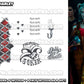 Harley Quinn (Gold) - Birds of Prey | READY TO PRINT .PDF TATTOOS | FULL SET - AlunaCreates