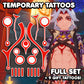 Arataki Itto - Genshin Impact | Temporary Tattoos | FULL SET - AlunaCreates